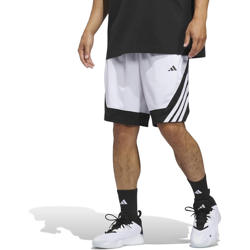 image:imageadidas Mens Pro Motion Basketball ShortsWhiteBlack