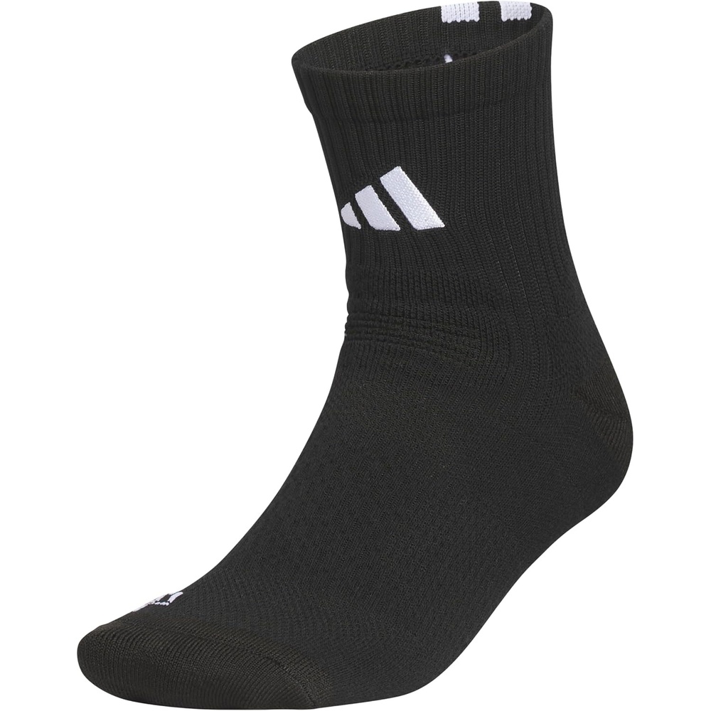 image:imageadidas Select Basketball Socks 1 Pair Unisex 1Pack Cushioned Impact Zones 360Ankle Protection BlisterReducing Build Game amp Practice ReadyBlackWhite2Quarter