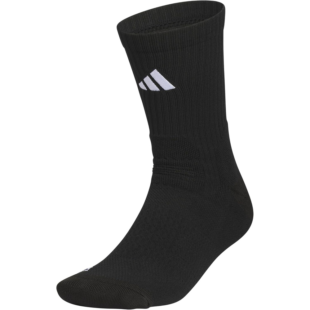 image:imageadidas Select Basketball Socks 1 Pair Unisex 1Pack Cushioned Impact Zones 360Ankle Protection BlisterReducing Build Game amp Practice ReadyBlackWhite2Crew