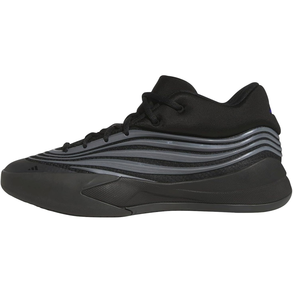 image:imageadidas UnisexAdult Dame X Basketball ShoeBlackIron MetallicLucid Blue