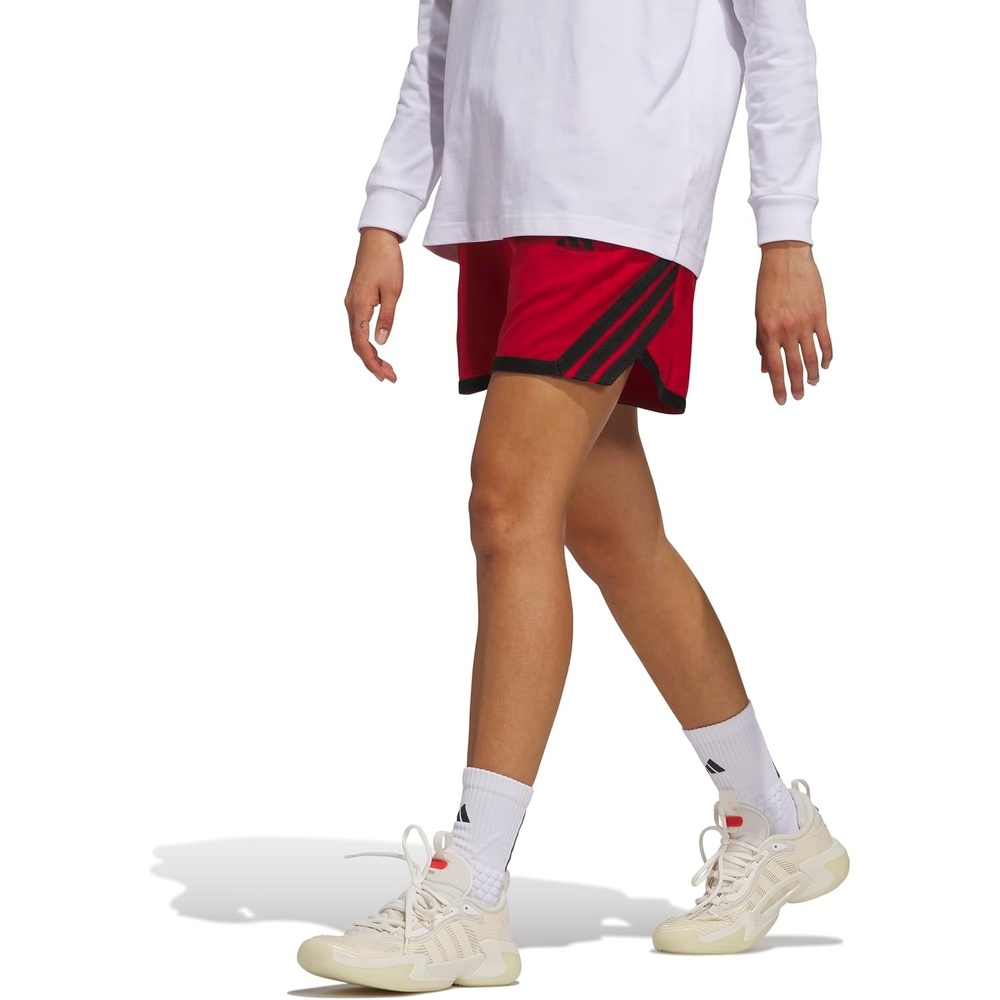 image:imageadidas Womens Crazy Lite Shorts Basketball Casual Bottoms Casual  BlackTeam Power RedBlack
