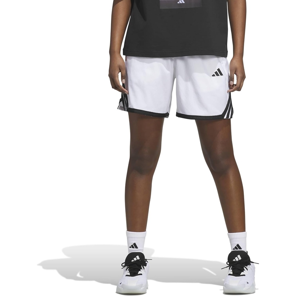 image:imageadidas Womens Crazy Lite Shorts Basketball Casual Bottoms Casual  BlackWhiteBlack