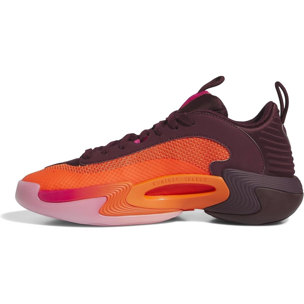 image:imageadidas Womens Exhibit Select Mid Trainers Basketball Sneakers Shoes BlackMaroonSemi Impact OrangeSupplier Colour
