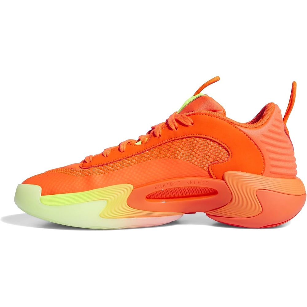image:imageadidas Womens Exhibit Select Mid Trainers Basketball Sneakers Shoes BlackSolar RedLucid LemonLucid Lemon