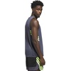 adidas Men’s Basketball Legends 3-Stripes Tank Top(Aurora Onix/Lucid Lemon)