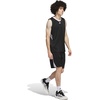 adidas Men’s Basketball Legends 3-Stripes Tank Top(Black/White)