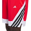 adidas Men’s Basketball Legends 3-Stripes Tank Top(Dash Grey/Pure Ruby)