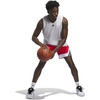 adidas Men’s Basketball Legends 3-Stripes Tank Top(Dash Grey/Pure Ruby)