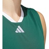 adidas Men’s Basketball Legends 3-Stripes Tank Top(Team Dark Green/White)