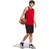 adidas Men’s Basketball Legends 3-Stripes Tank Top(Team Power Red/Black)
