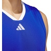adidas Men’s Basketball Legends 3-Stripes Tank Top(Team Royal Blue/White)