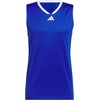 adidas Men’s Basketball Legends 3-Stripes Tank Top(Team Royal Blue/White)