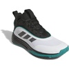 adidas Men’s Own The Game 3.0 Basketball Shoe(White/Black/Pure Teal)