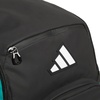 adidas Select Basketball Backpack 32L | Padded Laptop Sleeve, Multiple Organizer Pockets, Water-Bottle Pockets, Durable Build, School Gym & Travel Ready(Black/Pure Teal Green)