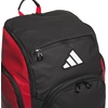 adidas Select Basketball Backpack 32L | Padded Laptop Sleeve, Multiple Organizer Pockets, Water-Bottle Pockets, Durable Build, School Gym & Travel Ready(Team Power Red 2/Black)