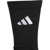 adidas Select Basketball Socks 1 Pair | Unisex, 1-Pack, Cushioned Impact Zones, 360-Ankle Protection, Blister-Reducing Build, Game & Practice Ready(Black/White/2/Crew)