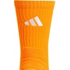 adidas Select Basketball Socks 1 Pair | Unisex, 1-Pack, Cushioned Impact Zones, 360-Ankle Protection, Blister-Reducing Build, Game & Practice Ready(Bright Orange/White/2/Crew)