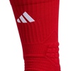 adidas Select Basketball Socks 1 Pair | Unisex, 1-Pack, Cushioned Impact Zones, 360-Ankle Protection, Blister-Reducing Build, Game & Practice Ready(Team Power Red/White/1/Crew)