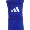adidas Select Basketball Socks 1 Pair | Unisex, 1-Pack, Cushioned Impact Zones, 360-Ankle Protection, Blister-Reducing Build, Game & Practice Ready(Team Royal Blue/White/2/Quarter)