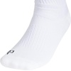 adidas Select Basketball Socks 1 Pair | Unisex, 1-Pack, Cushioned Impact Zones, 360-Ankle Protection, Blister-Reducing Build, Game & Practice Ready(White/Black/2/Quarter)