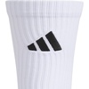 adidas Select Basketball Socks 1 Pair | Unisex, 1-Pack, Cushioned Impact Zones, 360-Ankle Protection, Blister-Reducing Build, Game & Practice Ready(White/Black/2/Crew)
