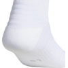adidas Select Basketball Socks 1 Pair | Unisex, 1-Pack, Cushioned Impact Zones, 360-Ankle Protection, Blister-Reducing Build, Game & Practice Ready(White/Black/Clear Onix Grey/1/Slouch Crew/Crew)