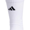 adidas Select Basketball Socks 1 Pair | Unisex, 1-Pack, Cushioned Impact Zones, 360-Ankle Protection, Blister-Reducing Build, Game & Practice Ready(White/Black/1/Crew)