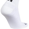 adidas Select Basketball Socks 1 Pair | Unisex, 1-Pack, Cushioned Impact Zones, 360-Ankle Protection, Blister-Reducing Build, Game & Practice Ready(White/Black/2/Quarter)