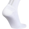 adidas Select Basketball Socks 1 Pair | Unisex, 1-Pack, Cushioned Impact Zones, 360-Ankle Protection, Blister-Reducing Build, Game & Practice Ready(White/Clear Onix Grey/2/Quarter)