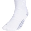 adidas Select Basketball Socks 1 Pair | Unisex, 1-Pack, Cushioned Impact Zones, 360-Ankle Protection, Blister-Reducing Build, Game & Practice Ready(White/Light Onix Grey/1/Crew)