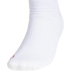 adidas Select Basketball Socks 1 Pair | Unisex, 1-Pack, Cushioned Impact Zones, 360-Ankle Protection, Blister-Reducing Build, Game & Practice Ready(White/Team Power Red 2/2/Crew)