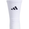 adidas Select Basketball Socks 1 Pair | Unisex, 1-Pack, Cushioned Impact Zones, 360-Ankle Protection, Blister-Reducing Build, Game & Practice Ready(White/Team Navy Blue 2/2/Crew)