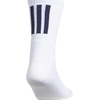 adidas Select Basketball Socks 1 Pair | Unisex, 1-Pack, Cushioned Impact Zones, 360-Ankle Protection, Blister-Reducing Build, Game & Practice Ready(White/Team Navy Blue 2/2/Crew)