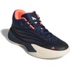 adidas Unisex-Adult Dame X Basketball Shoe(Night Indigo/Warm Vanilla/Solar Turbo)