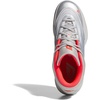 adidas Unisex-Adult Dame X Basketball Shoe(Silver Metallic/Grey/Lucid Red)