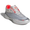 adidas Unisex-Adult Dame X Basketball Shoe(Silver Metallic/Grey/Lucid Red)