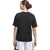 adidas Women’s Basketball Camouflage Logo T-Shirt(Black/Pure Teal)