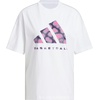 adidas Women’s Basketball Camouflage Logo T-Shirt(White/Silver Violet)