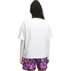 adidas Women’s Basketball Camouflage Logo T-Shirt(White/Silver Violet)