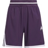 adidas Womens Crazy Lite Shorts Basketball Casual Bottoms Casual – Black(Aurora Plum/White)
