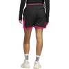 adidas Womens Crazy Lite Shorts Basketball Casual Bottoms Casual – Black(Black/Shock Pink)