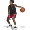 adidas Womens Crazy Lite Shorts Basketball Casual Bottoms Casual – Black(Lucid Red)