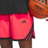 adidas Womens Crazy Lite Shorts Basketball Casual Bottoms Casual – Black(Lucid Red)