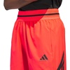 adidas Womens Crazy Lite Shorts Basketball Casual Bottoms Casual – Black(Lucid Red/Black)