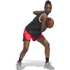 adidas Womens Crazy Lite Shorts Basketball Casual Bottoms Casual – Black(Lucid Red/Black)