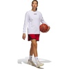 adidas Womens Crazy Lite Shorts Basketball Casual Bottoms Casual – Black(Team Power Red/Black)