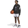 adidas Womens Crazy Lite Shorts Basketball Casual Bottoms Casual – Black(White/Black)