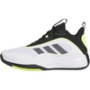 adidas Men’s Own The Game 3.0 Basketball Shoe(White/Black/Lucid Lemon)