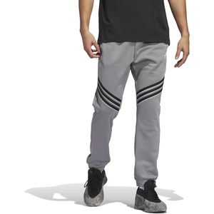 Adidas Mens Select Foundation Fleece Basketball Pants(Grey/White)