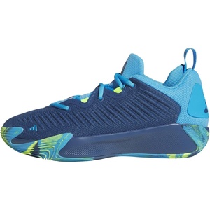 adidas Mens Initiation Basketball Sneakers Shoes – Red(Dusky Petrol/Lucid Aquamarine/Lemon)